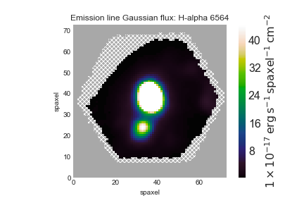  Map of Hα emission. 