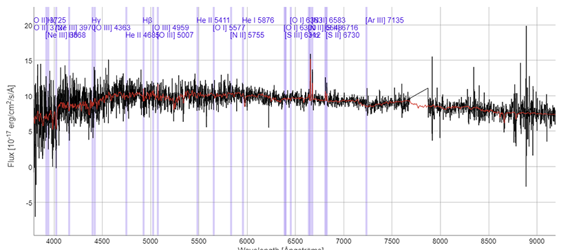 A spectrum from the SDSS